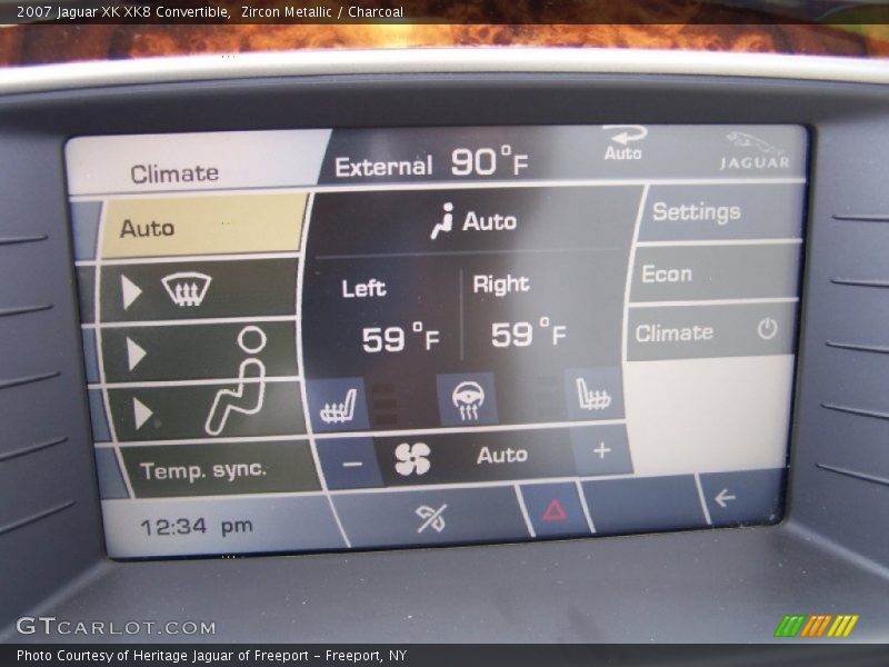Zircon Metallic / Charcoal 2007 Jaguar XK XK8 Convertible