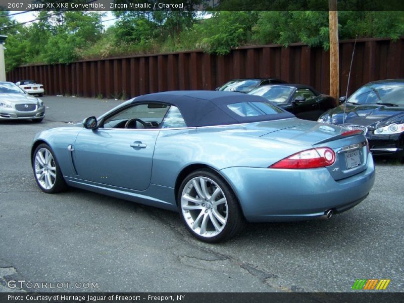 Zircon Metallic / Charcoal 2007 Jaguar XK XK8 Convertible