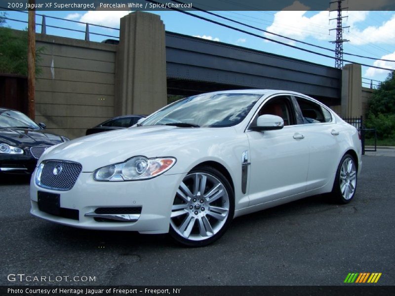Porcelain White / Spice/Charcoal 2009 Jaguar XF Supercharged