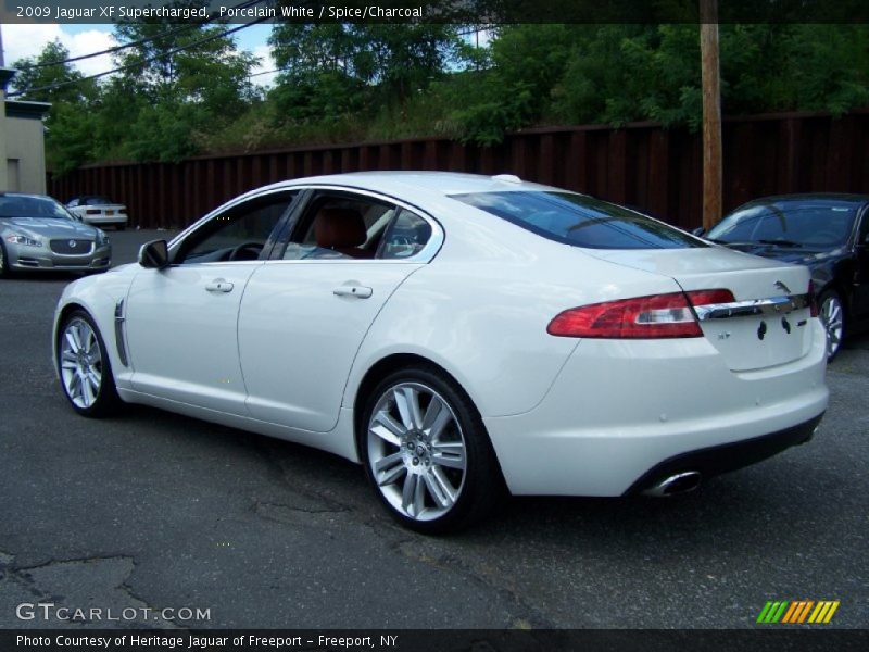 Porcelain White / Spice/Charcoal 2009 Jaguar XF Supercharged