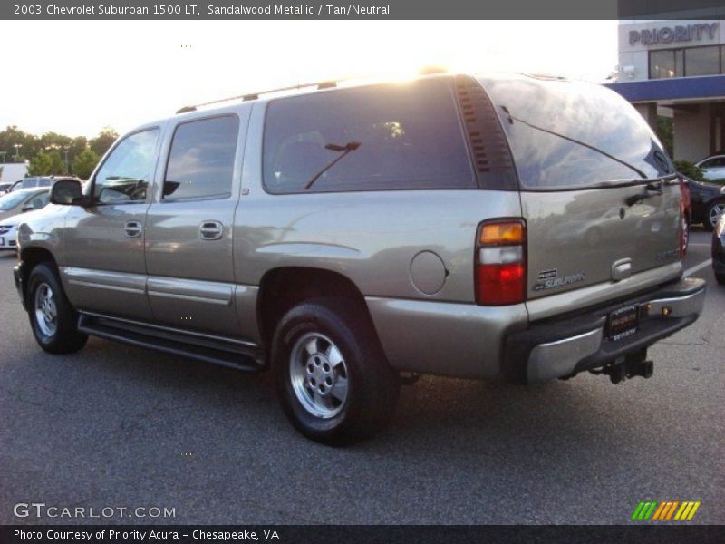 Sandalwood Metallic / Tan/Neutral 2003 Chevrolet Suburban 1500 LT