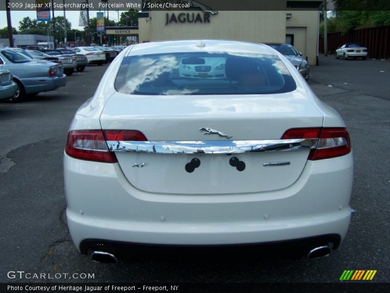 Porcelain White / Spice/Charcoal 2009 Jaguar XF Supercharged