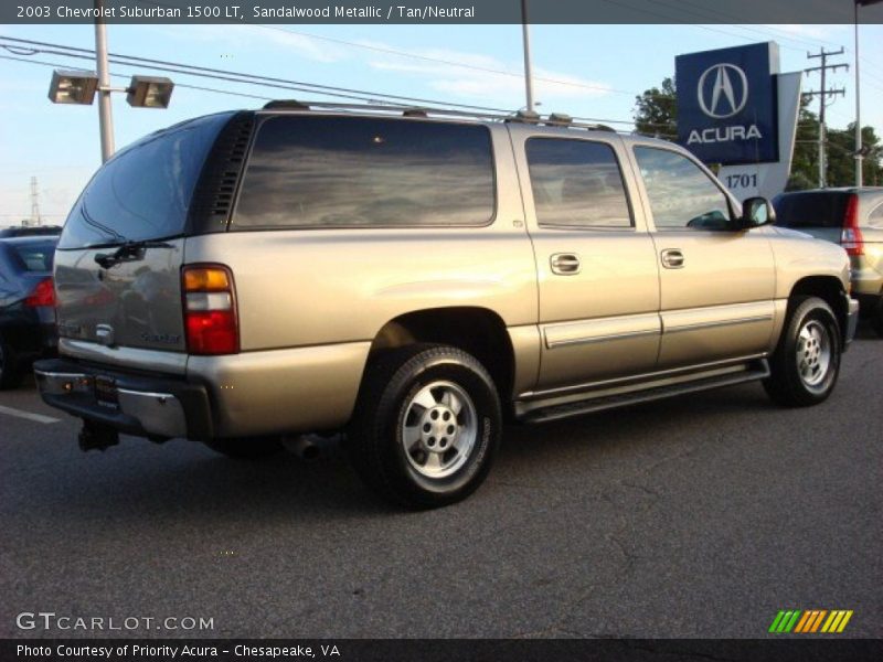 Sandalwood Metallic / Tan/Neutral 2003 Chevrolet Suburban 1500 LT