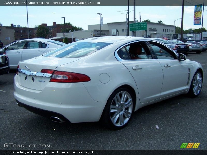 Porcelain White / Spice/Charcoal 2009 Jaguar XF Supercharged