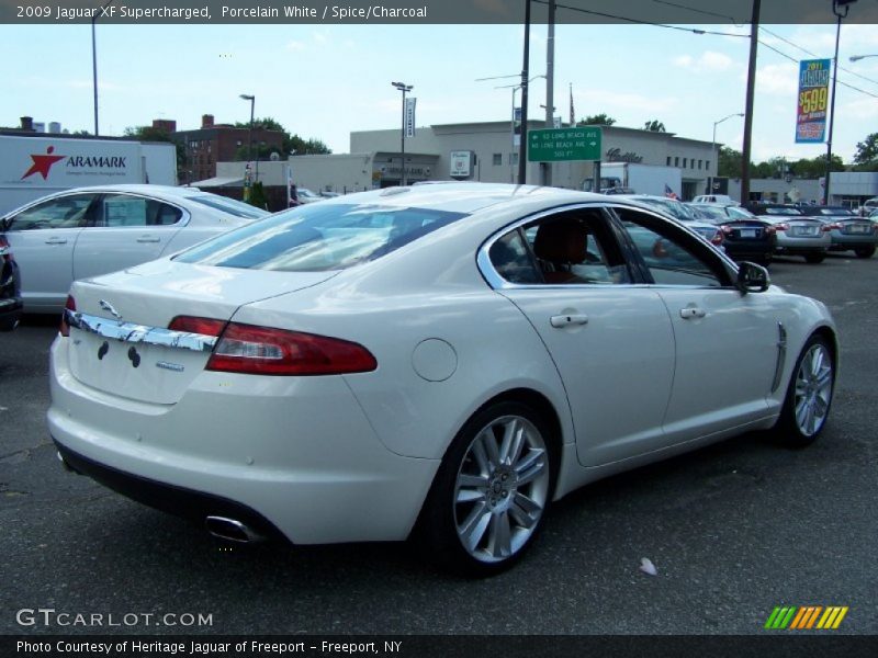 Porcelain White / Spice/Charcoal 2009 Jaguar XF Supercharged