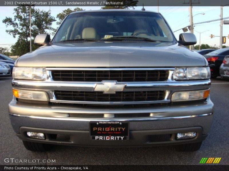 Sandalwood Metallic / Tan/Neutral 2003 Chevrolet Suburban 1500 LT