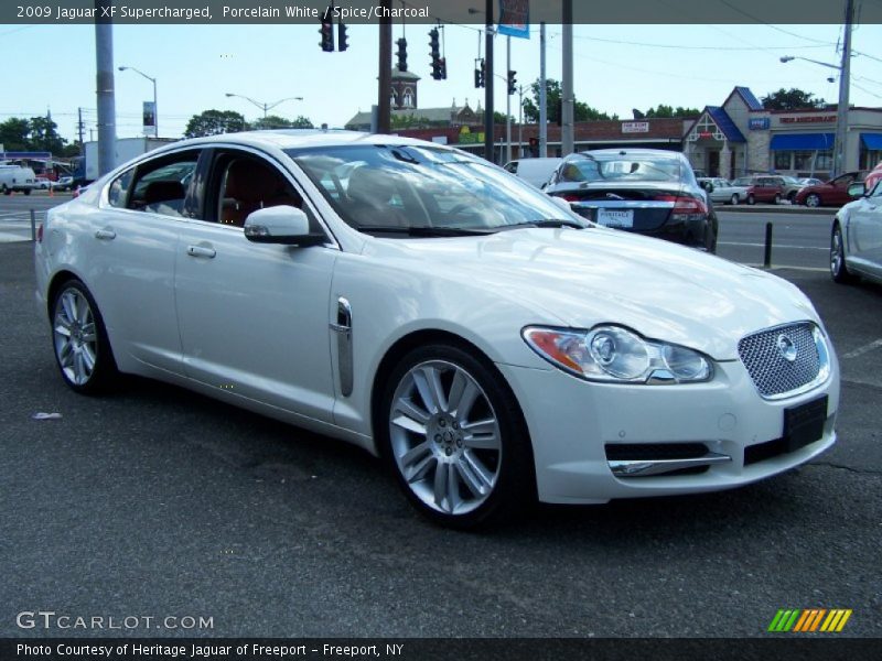 Porcelain White / Spice/Charcoal 2009 Jaguar XF Supercharged