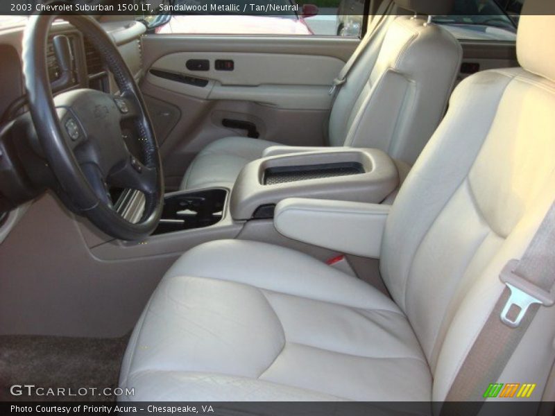 Sandalwood Metallic / Tan/Neutral 2003 Chevrolet Suburban 1500 LT