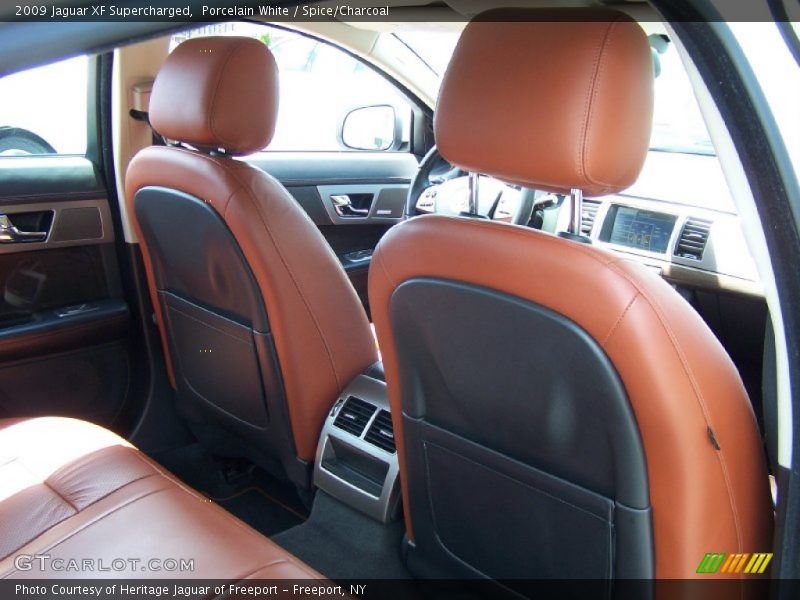 Porcelain White / Spice/Charcoal 2009 Jaguar XF Supercharged