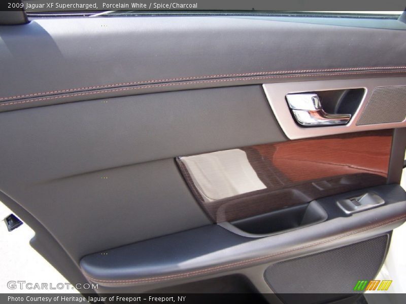 Porcelain White / Spice/Charcoal 2009 Jaguar XF Supercharged