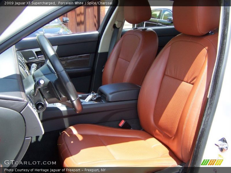 Porcelain White / Spice/Charcoal 2009 Jaguar XF Supercharged