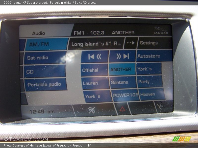 Porcelain White / Spice/Charcoal 2009 Jaguar XF Supercharged