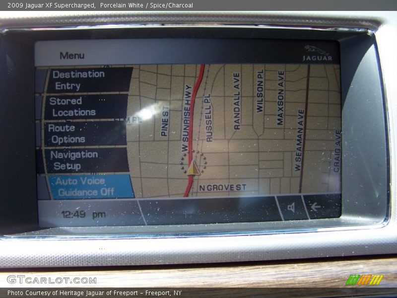 Porcelain White / Spice/Charcoal 2009 Jaguar XF Supercharged