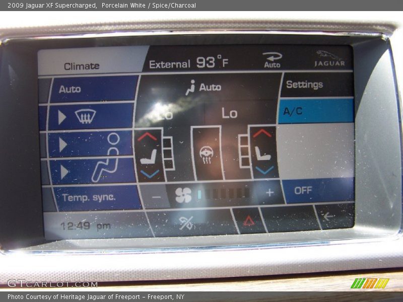 Porcelain White / Spice/Charcoal 2009 Jaguar XF Supercharged