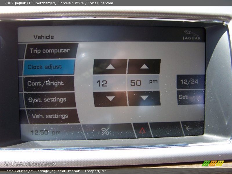 Porcelain White / Spice/Charcoal 2009 Jaguar XF Supercharged