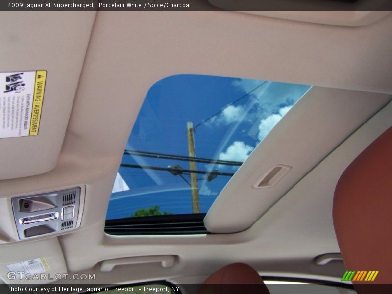 Porcelain White / Spice/Charcoal 2009 Jaguar XF Supercharged