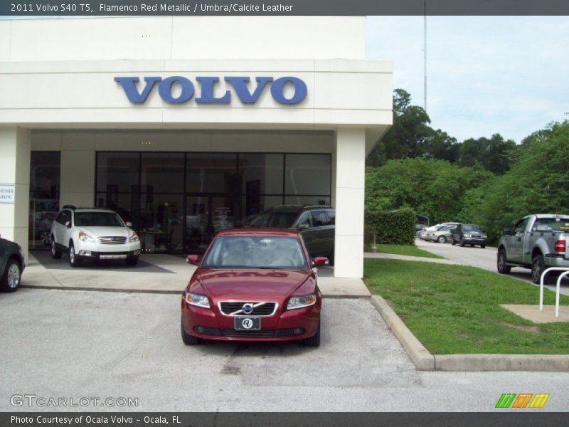 Flamenco Red Metallic / Umbra/Calcite Leather 2011 Volvo S40 T5