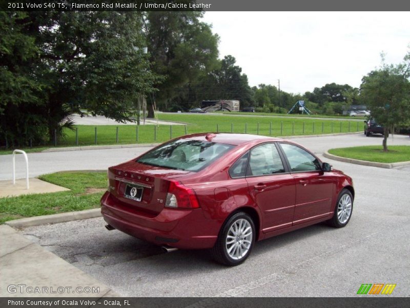 Flamenco Red Metallic / Umbra/Calcite Leather 2011 Volvo S40 T5