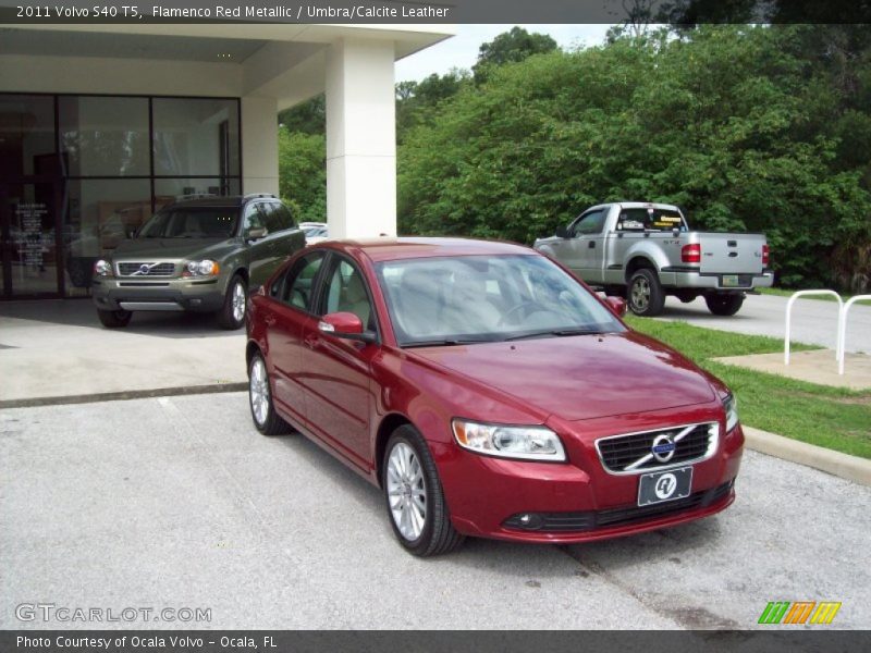 Flamenco Red Metallic / Umbra/Calcite Leather 2011 Volvo S40 T5