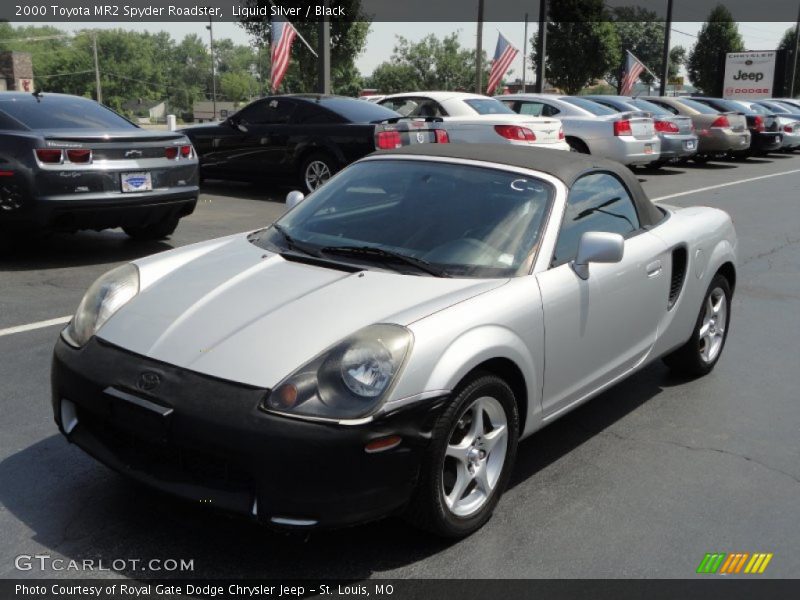 Liquid Silver / Black 2000 Toyota MR2 Spyder Roadster