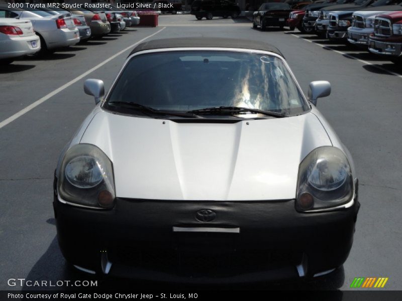 Liquid Silver / Black 2000 Toyota MR2 Spyder Roadster