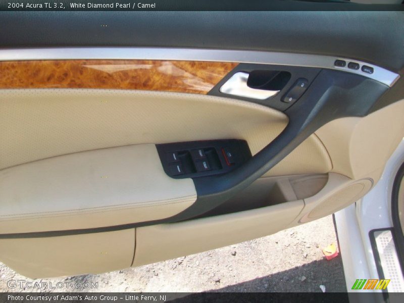 White Diamond Pearl / Camel 2004 Acura TL 3.2