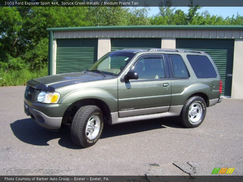 Spruce Green Metallic / Medium Prairie Tan 2001 Ford Explorer Sport 4x4