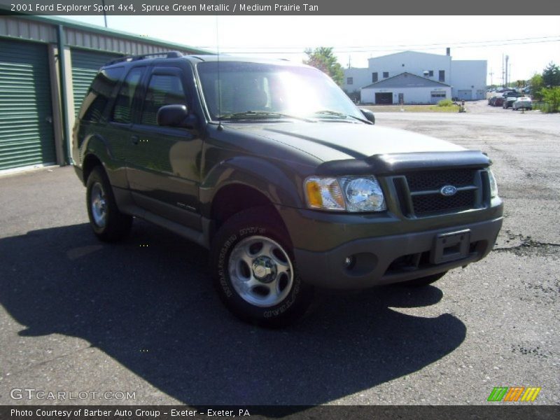 Spruce Green Metallic / Medium Prairie Tan 2001 Ford Explorer Sport 4x4