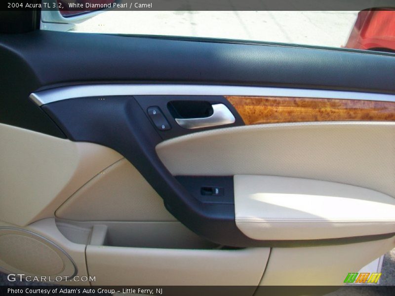 White Diamond Pearl / Camel 2004 Acura TL 3.2