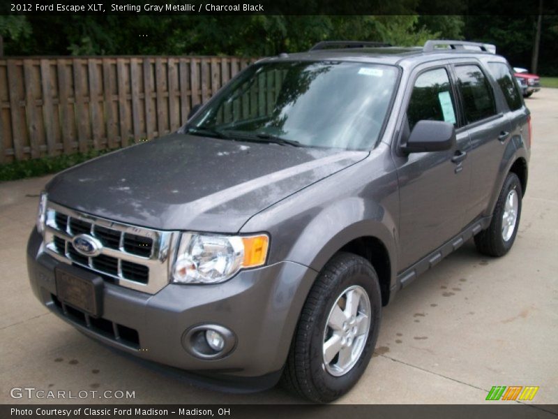 Sterling Gray Metallic / Charcoal Black 2012 Ford Escape XLT