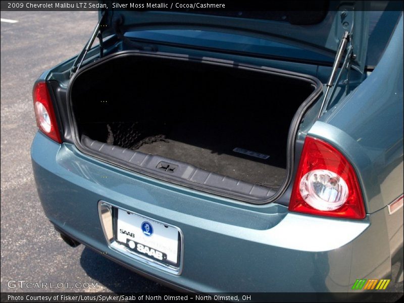 Silver Moss Metallic / Cocoa/Cashmere 2009 Chevrolet Malibu LTZ Sedan