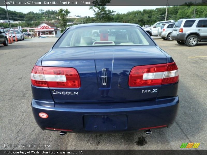 Dark Blue Pearl Metallic / Sand 2007 Lincoln MKZ Sedan