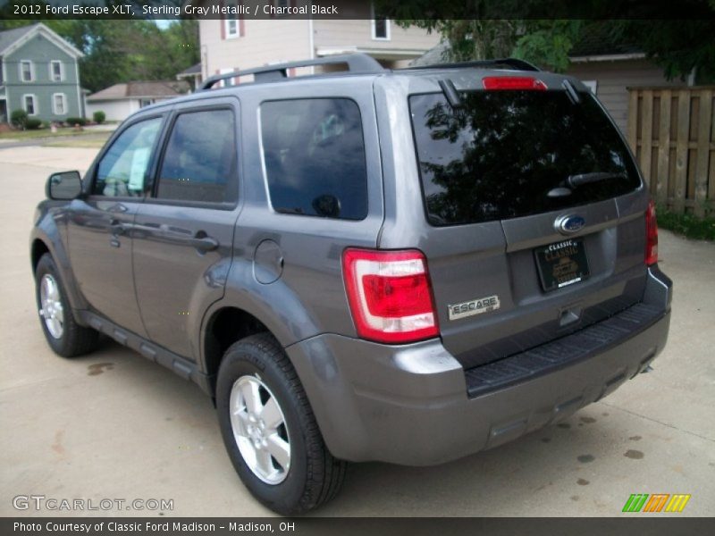 Sterling Gray Metallic / Charcoal Black 2012 Ford Escape XLT