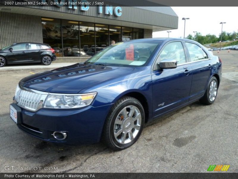 Dark Blue Pearl Metallic / Sand 2007 Lincoln MKZ Sedan