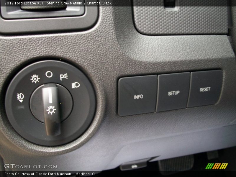 Sterling Gray Metallic / Charcoal Black 2012 Ford Escape XLT