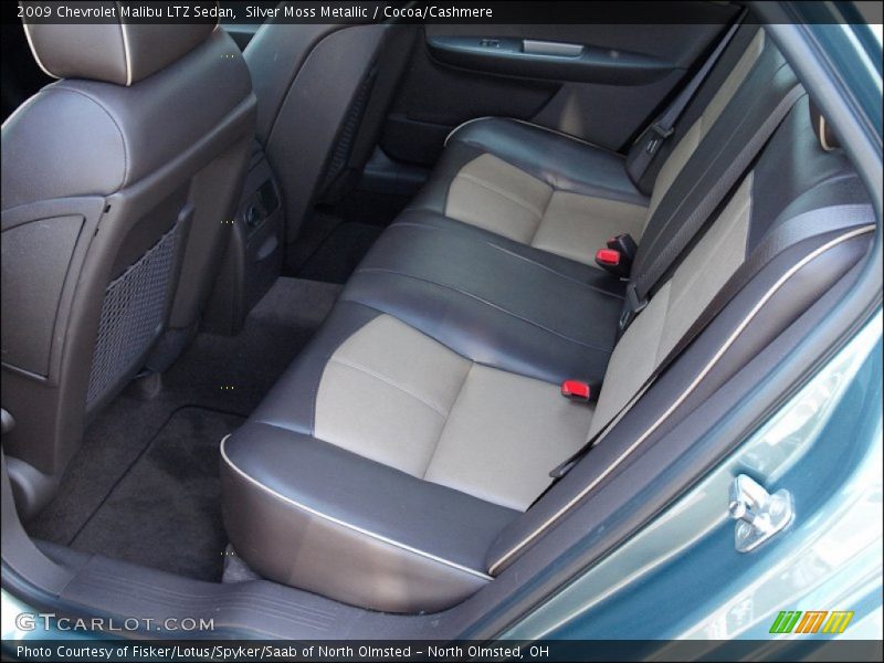 Silver Moss Metallic / Cocoa/Cashmere 2009 Chevrolet Malibu LTZ Sedan