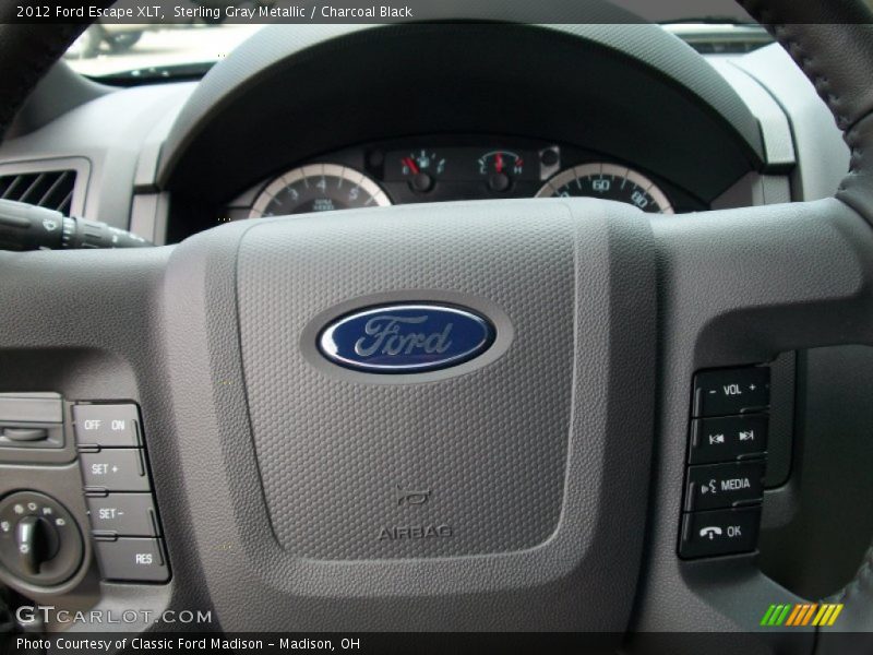 Sterling Gray Metallic / Charcoal Black 2012 Ford Escape XLT