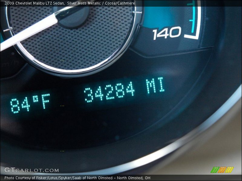 Silver Moss Metallic / Cocoa/Cashmere 2009 Chevrolet Malibu LTZ Sedan