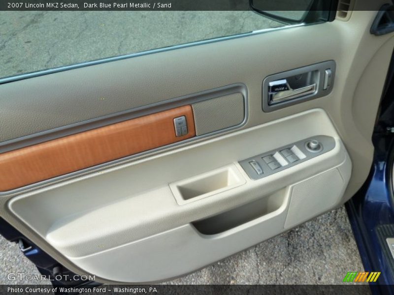 Dark Blue Pearl Metallic / Sand 2007 Lincoln MKZ Sedan