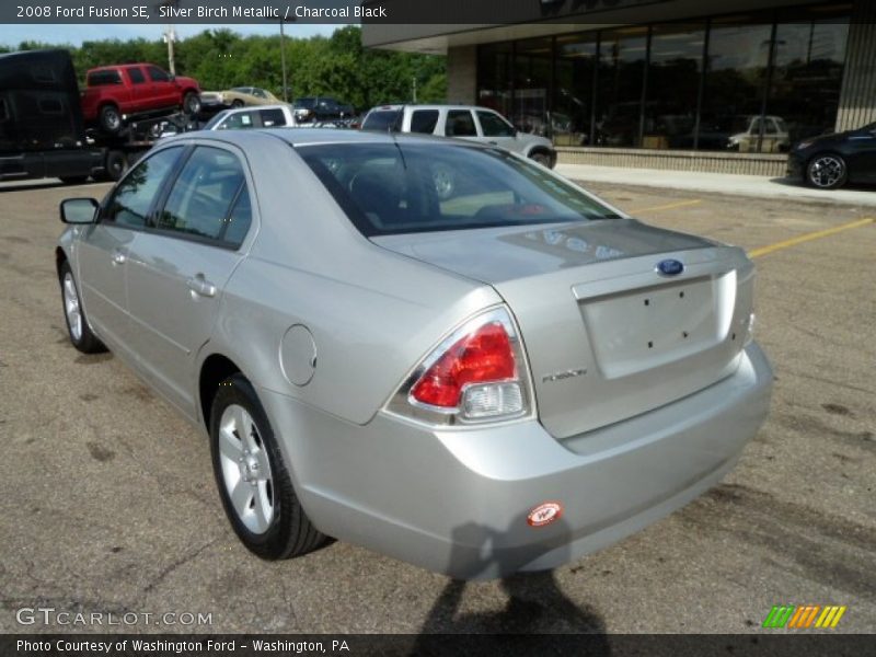 Silver Birch Metallic / Charcoal Black 2008 Ford Fusion SE