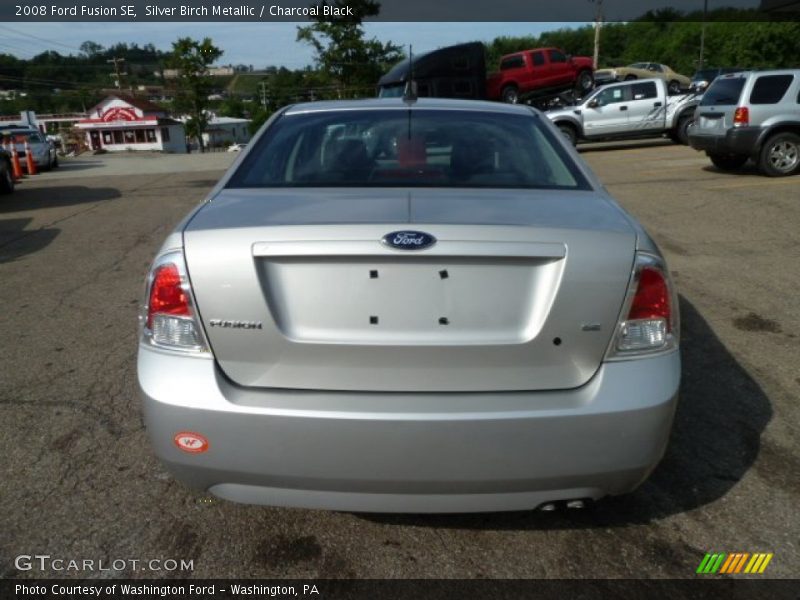 Silver Birch Metallic / Charcoal Black 2008 Ford Fusion SE