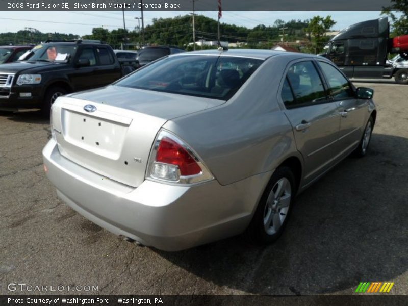 Silver Birch Metallic / Charcoal Black 2008 Ford Fusion SE