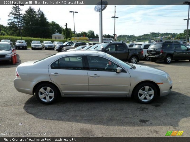 Silver Birch Metallic / Charcoal Black 2008 Ford Fusion SE