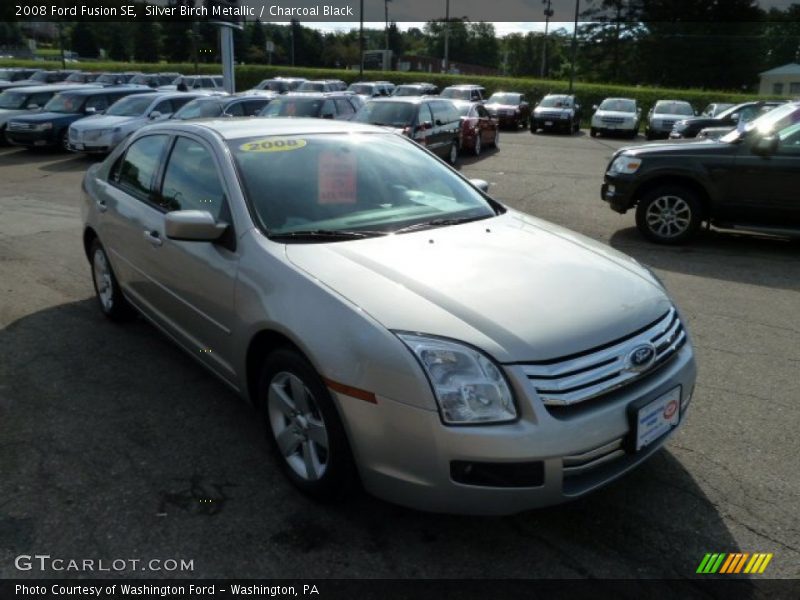 Silver Birch Metallic / Charcoal Black 2008 Ford Fusion SE