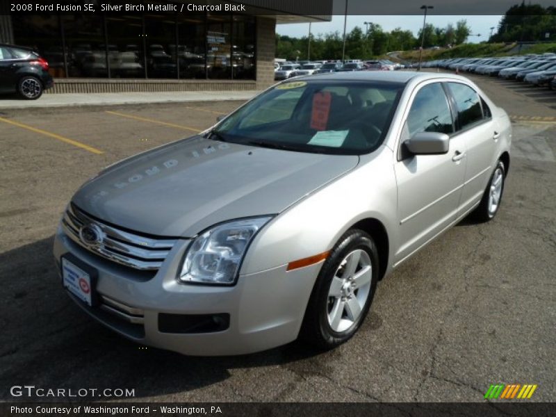 Silver Birch Metallic / Charcoal Black 2008 Ford Fusion SE