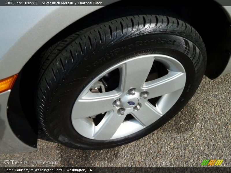 Silver Birch Metallic / Charcoal Black 2008 Ford Fusion SE
