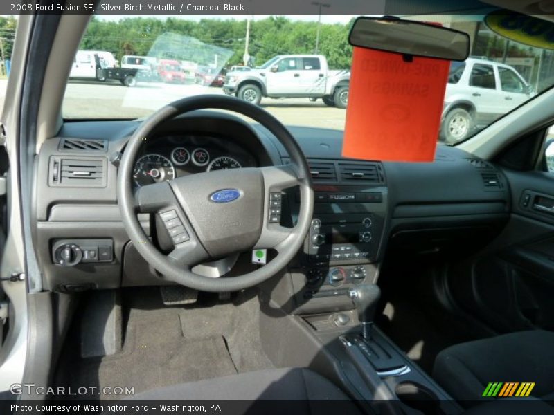 Silver Birch Metallic / Charcoal Black 2008 Ford Fusion SE