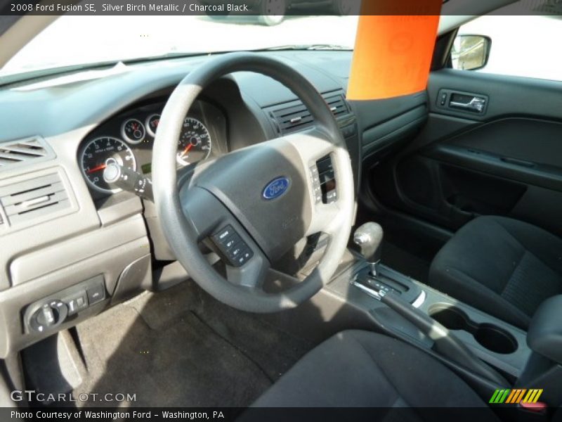 Silver Birch Metallic / Charcoal Black 2008 Ford Fusion SE