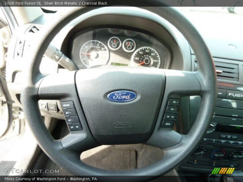 Silver Birch Metallic / Charcoal Black 2008 Ford Fusion SE