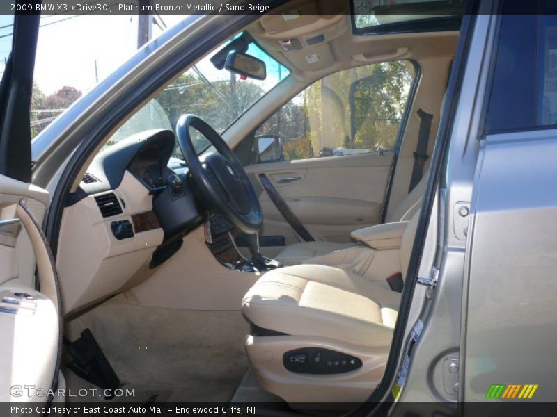 Platinum Bronze Metallic / Sand Beige 2009 BMW X3 xDrive30i
